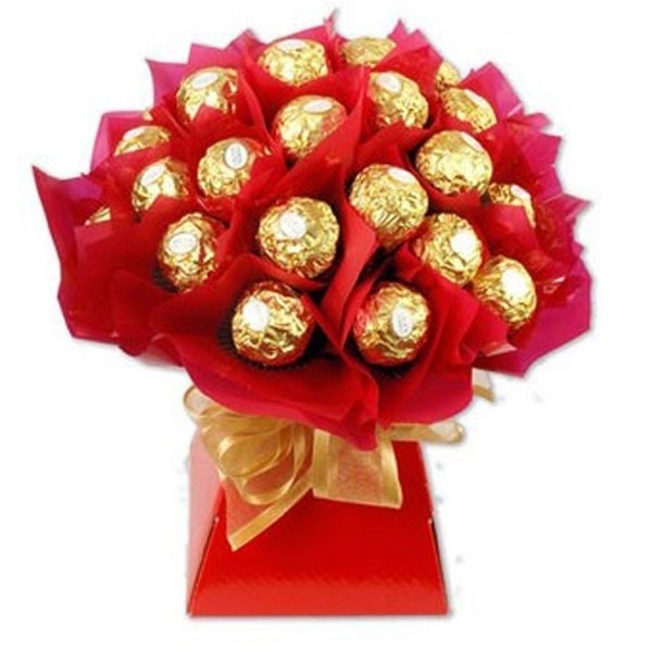 Order 24 Pieces Ferrero Rocher Chocolates Bouquet To Cebu Philippines 5670