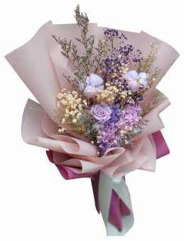 Online Deliver Single Purple Preserved Rose Bouquet To Cebu | CebugiftShop